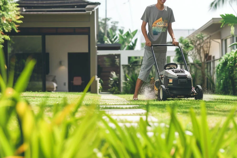 battery cordless lawn mower